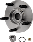 2-Wheel Set Front Wheel Hub, 5 Lugs, With Bearing, Includes (2) Wheel Hub and (2) Wheel Bearing