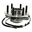 2-Wheel Set Front, Driver and Passenger Side Wheel Hub, 4WD, Production Date From November 29, 2004, 6 Lugs, With Bearing, With Sensor, includes (2) Brake Disc, (1) Brake Pad Set, and (2) Wheel Hub