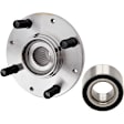 2-Piece Kit Front, Driver or Passenger Side Wheel Hub, 4 Lugs, Without Bearing, FWD, Includes (1) Wheel Hub and (1) Wheel Bearing