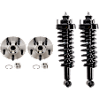 4-Piece Kit Rear, Driver and Passenger Side Fully Loaded Strut, Includes (2) Shock Absorber and Strut Assembly and (2) Wheel Hub Repair Kit