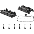 2004 Nissan Altima - 8-Piece Kit Front and Rear Valve Cover, 3.5L 6Cyl, With Gasket,  Includes (6) Ignition Coil and (2) Valve Cover