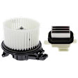 2009-2014 Ford F-150 - 2-Piece Kit Blower Motor Kit, includes (1) Blower Motor and (1) Blower Motor Resistor, Front, with Climate Control