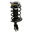 4-Piece Kit Front, Driver and Passenger Side Fully Loaded Strut, FWD, Includes (2) Shock Absorber and Strut Assembly and (2) Wheel Hub