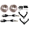 7-Piece Kit Axle Assembly - New 7-Piece Kit, Includes (1) Brake Pad Set, (2) Control Arm, (2) Axle Assembly and (2) Brake Disc