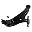 8-Piece Kit Front, Driver and Passenger Side Axle Assembly with Brake Discs, Brake Pad Set, and Control Arms, AWD