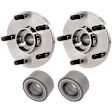 2-Wheel Set Wheel Hub, 5 Lugs, Without Bearing, Includes (2) Wheel Bearing and (2) Wheel Hub