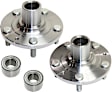 2-Wheel Set Front Wheel Hub, 5 Lugs, Without Bearing, Includes (2) Wheel Hub and (2) Wheel Bearing