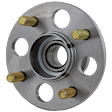 2-Wheel Set Front and Rear Wheel Hub, 4 Lugs, With Bearing, Includes (2) Wheel Bearing and (2) Wheel Hub