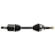 8-Piece Kit Front, Driver and Passenger Side Axle Assembly with Brake Discs, Brake Pad Set, and Control Arm, Standard Transmission, 5 Lug, FWD