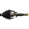8-Piece Kit Front, Driver and Passenger Side Axle Assembly with Brake Discs, Brake Pad Set, and Control Arm, Standard Transmission, 5 Lug, FWD