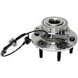 2-Wheel Set Front Wheel Hub, 6 Lugs, With Bearing, With Sensor, Includes (2) Brake Disc, (1) Brake Pad Set and (2) Wheel Hub
