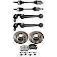 7-Piece Kit Axle Assembly - New 7-Piece Kit, 2.5L, 4Cyl, Includes (2) Brake Disc, (1) Brake Pad Set, (2) Control Arm and (2) Axle Assembly