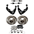 7-Piece Kit Axle Assembly - New 7-Piece Kit, 2.5L, 4Cyl, Includes (2) Brake Disc, (1) Brake Pad Set, (2) Control Arm and (2) Axle Assembly