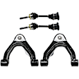 7-Piece Kit Front, Driver and Passenger Side Axle Assembly - New 7-Piece Kit 4WD, Includes (2) Brake Disc, (1) Brake Pad Set, (2) Control Arm and (2) Axle Assembly