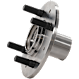 2-Wheel Set Front Wheel Hub, 4 Lugs, Without Bearing, Includes (2) Wheel Hub and (2) Wheel Bearing