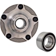 2-Piece Kit Front, Driver or Passenger Side Wheel Hub, 5 Lugs, With Bearing,, 2.0L, 4Cyl, Includes (1) Wheel Hub and (1) Wheel Bearing