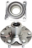 2-Piece Kit Front, Driver or Passenger Side Wheel Hub, 6 Lugs, Without Bearing, 4WD, Includes (1) Wheel Bearing and (1) Wheel Hub