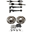 7-Piece Kit Axle Assembly - New 7-Piece Kit, 2.5L, 4Cyl, Includes (2) Brake Disc, (1) Brake Pad Set, (2) Control Arm and (2) Axle Assembly