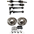 7-Piece Kit Axle Assembly - New 7-Piece Kit, 2.5L, 4Cyl, Includes (2) Brake Disc, (1) Brake Pad Set, (2) Control Arm and (2) Axle Assembly