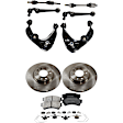 9-Piece Kit Axle Assembly - New 9-Piece Kit, 2.5L, 4Cyl, Includes (2) Brake Disc, (1) Brake Pad Set, (4) Control Arm and (2) Axle Assembly