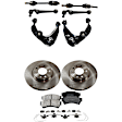 9-Piece Kit Axle Assembly - New 9-Piece Kit, 2.5L, 4Cyl, Includes (2) Brake Disc, (1) Brake Pad Set, (4) Control Arm and (2) Axle Assembly