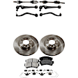 9-Piece Kit Axle Assembly - New 9-Piece Kit, 2.5L, 4Cyl, Includes (2) Brake Disc, (1) Brake Pad Set, (4) Control Arm and (2) Axle Assembly