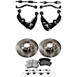 9-Piece Kit Axle Assembly - New 9-Piece Kit, 2.5L, 4Cyl, Includes (2) Brake Disc, (1) Brake Pad Set, (4) Control Arm and (2) Axle Assembly