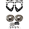 9-Piece Kit Axle Assembly - New 9-Piece Kit, 2.5L, 4Cyl, Includes (2) Brake Disc, (1) Brake Pad Set, (4) Control Arm and (2) Axle Assembly