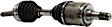 7-Piece Kit Front, Driver and Passenger Side Axle Assembly - New 7-Piece Kit, 4.7L, 8Cyl, Includes (2) Brake Disc, (1) Brake Pad Set, (2) Axle Assembly and (2) Control Arm