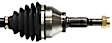 8-Piece Kit Front, Driver and Passenger Side Axle Assembly with Brake Discs, Brake Pad Set, and Control Arms, Standard Transmission