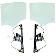 2007 BMW 328i - 4-Piece Kit Rear, Driver and Passenger Side Door Glass, Sedan, 4-Door, Green Tint, FD22618 GTNN, FD22619 GTNN Includes (2) Door Glass and (2) Window Regulator