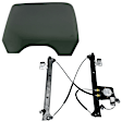 2-Piece Kit Rear, Driver Side Door Glass, Gray Tint Privacy, DD09735 YPNN, Includes (1) Door Glass and (1) Window Regulator