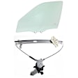 2-Piece Kit Sedan Front, Driver Side Door Glass, Green Tint, FD05578 GTYN, Includes (1) Door Glass and (1) Window Regulator