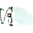 2-Piece Kit Front, Passenger Side Door Glass Kit with Window Regulator, Clear, Replaces NAGS No. DD10462 GTNN, Crew Cab Pickup, Includes (1) Door Glass and (1) Window Regulator