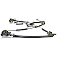 2-Piece Kit Front, Passenger Side Door Glass Kit with Window Regulator, Clear, Replaces NAGS No. DD10462 GTNN, Crew Cab Pickup, Includes (1) Door Glass and (1) Window Regulator