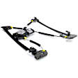 2-Piece Kit Front, Passenger Side Door Glass Kit with Window Regulator, Clear, Replaces NAGS No. DD10462 GTNN, Crew Cab Pickup, Includes (1) Door Glass and (1) Window Regulator