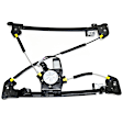 2-Piece Kit Front, Passenger Side Door Glass Kit with Window Regulator, Clear, Replaces NAGS No. DD10462 GTNN, Crew Cab Pickup, Includes (1) Door Glass and (1) Window Regulator