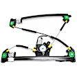 2-Piece Kit Front, Passenger Side Door Glass Kit with Window Regulator, Clear, Replaces NAGS No. DD10462 GTNN, Crew Cab Pickup, Includes (1) Door Glass and (1) Window Regulator