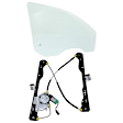 2-Piece Kit Front, Passenger Side Door Glass, Clear, DD09522 GTNN, Includes (1) Door Glass and (1) Window Regulator