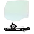 2000-2007 Ford Focus - 2-Piece Kit Rear, Passenger Side Door Glass Kit, 4-Door, Sedan, Replaces NAGS No. DD09524 GTNN, Includes (1) Door Glass and (1) Window Regulator
