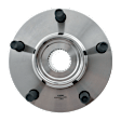 2-Wheel Set Front Wheel Hub, 5 Lugs, Without Bearing, Includes (2) Wheel Hub and (2) Wheel Bearing