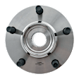 2-Wheel Set Front Wheel Hub, 5 Lugs, Without Bearing, Includes (2) Wheel Hub and (2) Wheel Bearing