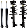 4-Piece Kit Front and Rear, Driver and Passenger Side Shock and Fully Loaded Strut