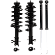 4-Piece Kit Front and Rear, Driver and Passenger Side Shock and Fully Loaded Strut, USA Built Vehicle