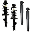 4-Piece Kit Front and Rear, Driver and Passenger Side Shock and Fully Loaded Strut