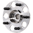 2-Wheel Set Rear Wheel Hub, 5 Lugs, Without Bearing,, 2.4L, 4Cyl, Includes (2) Wheel Hub and (2) Wheel Bearing