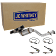5-Piece Kit Front Catalytic Converter, Federal EPA Standard, 46-State Legal (Cannot ship to CA, CO, NY or ME), Direct JC Whitney Series, includes (1) Catalytic Converter and (4) Oxygen Sensor