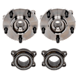 2-Wheel Set Front Wheel Hub, 5 Lugs, With Bearing, Sport Utility, AWD, Includes (2) Wheel Hub and (2) Wheel Bearing