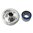 2-Piece Kit Front, Driver or Passenger Side Wheel Hub, 5 Lugs, Without Bearing Includes (1) Wheel Bearing and (1) Wheel Hub