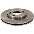 KIT-TRW101221-1730 Front Brake Disc and Pad Kit, Plain Surface, 5 Lugs, Cast Iron Disc, Ceramic Pad, Premium Friction Series